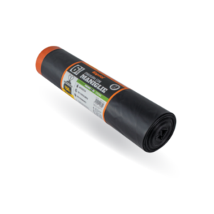 Vrečke v pakiranju po 6 s praktičnim zapiranjem s "povleci in zapri" ročajem Idealna za gradbišča Dvoslojne vrečke z ročajem 150L